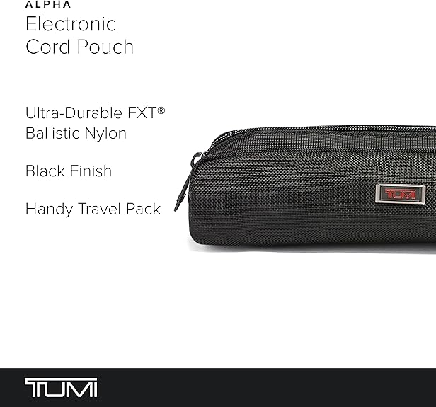 TUMI ALPHA エレクトロニック・コード・ポーチ　青・迷彩柄カモフラージュ TUMI ALPHA エレクトロニック・コード・ポーチ 青・迷彩柄